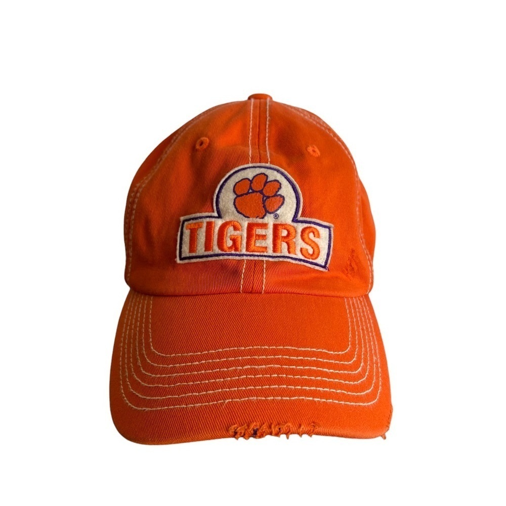 NCAA Clemson Tigers Collegiate Headwear Hat Adjustable Orange Hat.